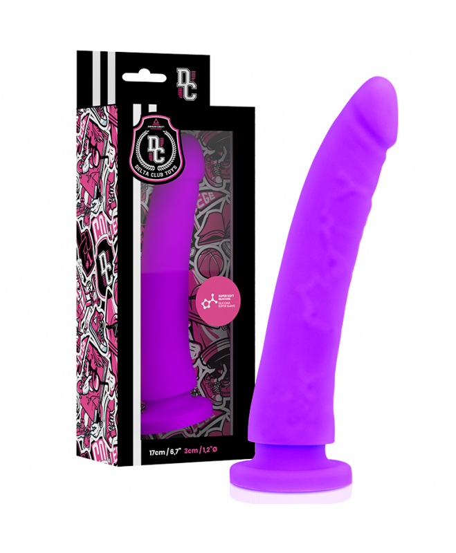 DELTA CLUB ŽAISLAI DONG PURPLE SILICONE 17 X 3 CM