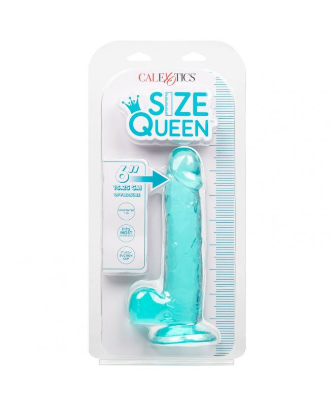 CALEX DYDIS QUEEN DILDO - MĖLYNAS 15,3 CM 6