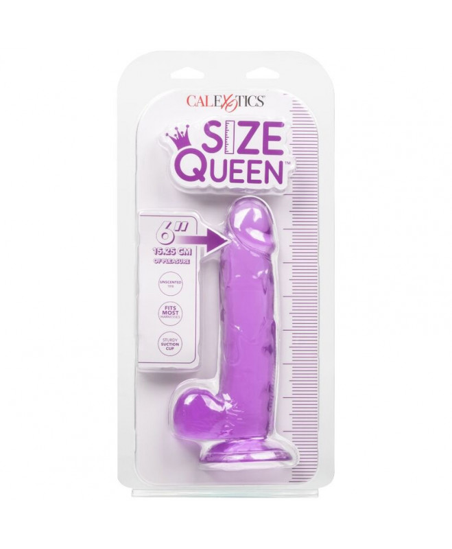 CALEX DYDŽIO QUEEN DILDO - PURPURINĖ 15,3 CM 4