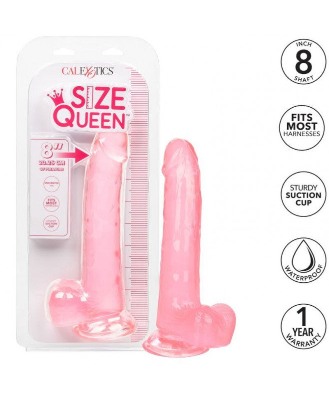 CALEX DYDŽIO QUEEN DILDO - ROŽINĖ 20,3 CM 2