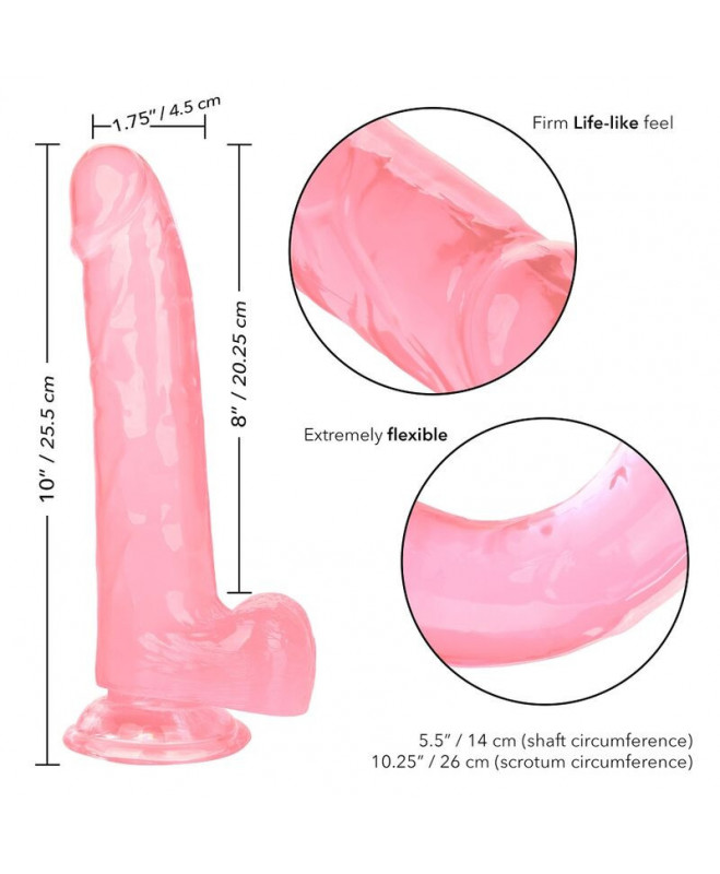 CALEX DYDŽIO QUEEN DILDO - ROŽINĖ 20,3 CM 3