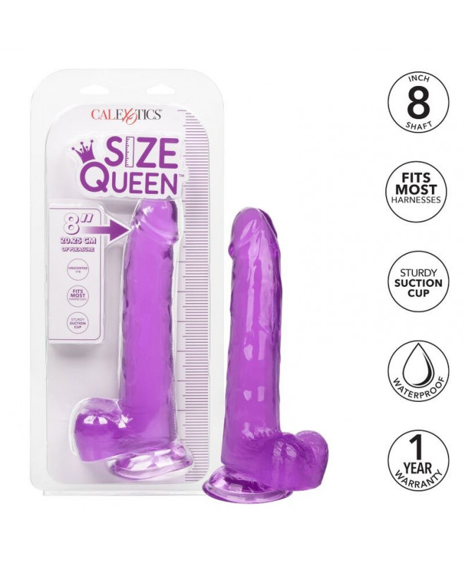 CALEX DYDŽIO QUEEN DILDO - PURPURINĖ 20,3 CM 2