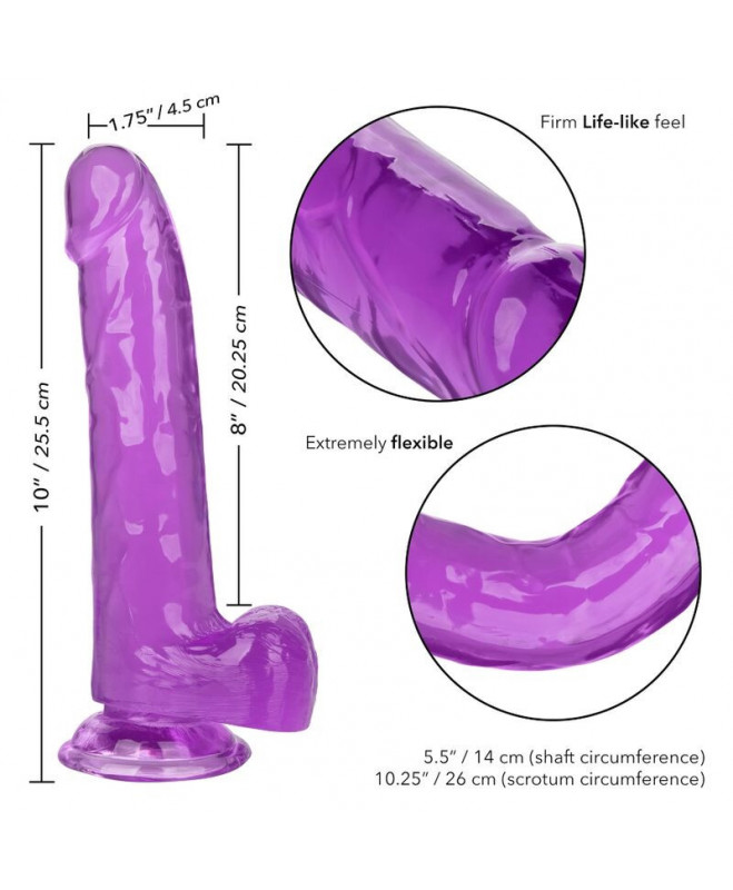 CALEX DYDŽIO QUEEN DILDO - PURPURINĖ 20,3 CM 5