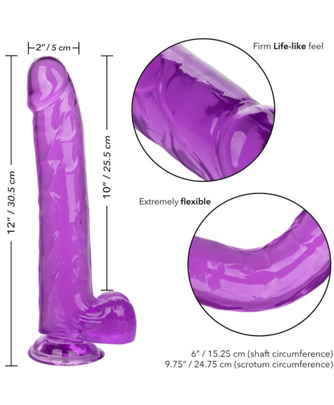 CALEX DYDŽIO QUEEN DILDO - PURPURINE 25,5 CM 6