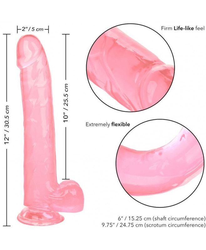 CALEX DYDŽIO QUEEN DILDO - ROŽINĖ 25,5 CM 6