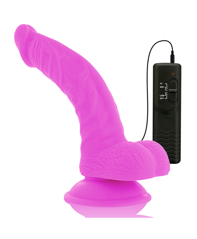 DIVERSIA FLEXIBLE VIBRING DILDO 21,5 CM - PURPURA 8