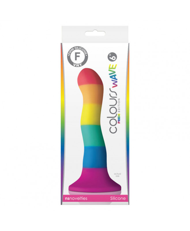 PRIDE - LGBT VĖLIAVA DILDO WAVE 17 CM 2