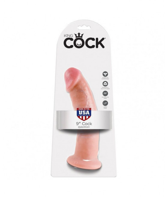 KING COCK 9" COCK BROWN...