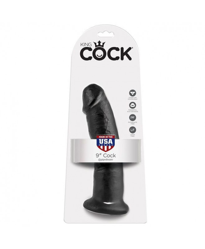 KING COCK 9" GAIDAS BLACK 22,9 CM