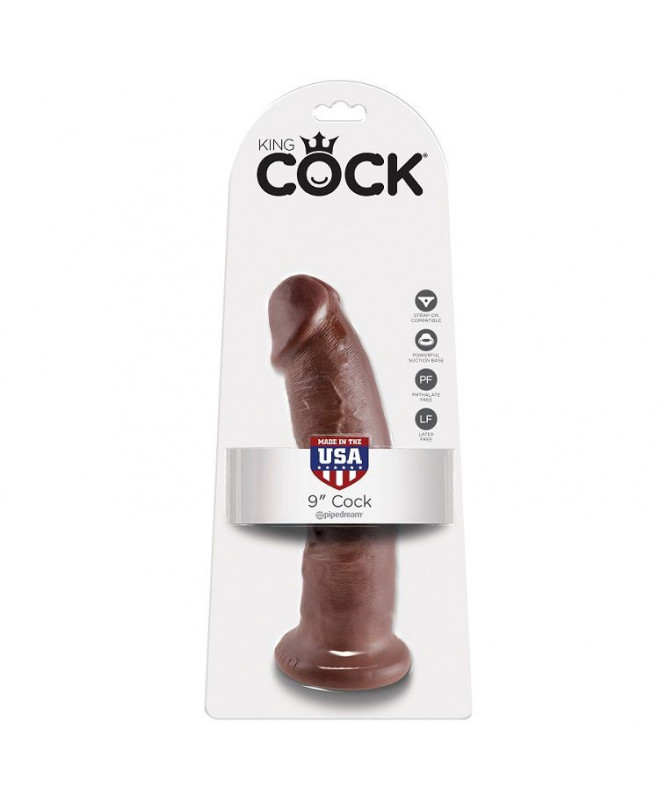 KING COCK 9" GAIDAS RUDA 22,9 CM