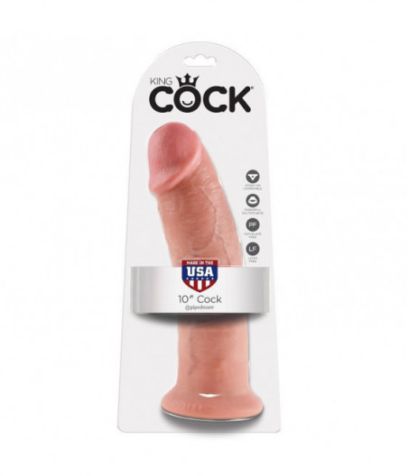 KING COCK 10" COCK FLESH 25.4 CM