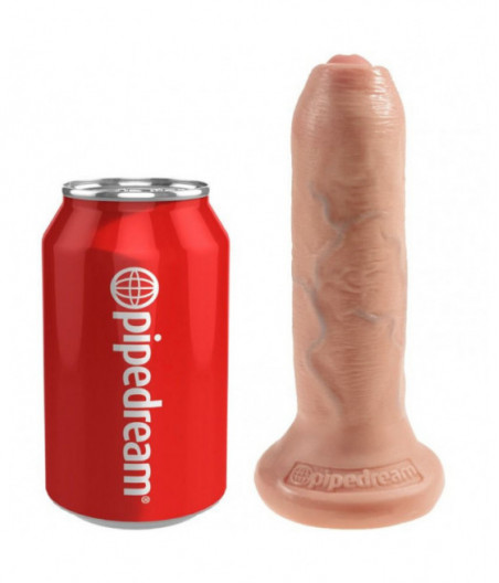 KING COCK REALISTIC DILDO UNCUT FLESH 17 CM