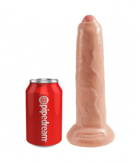 KING COCK REALISTIC DILDO UNCUT FLESH 23 CM