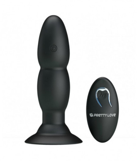 PRETTY LOVE PLUG WITH VIBRATOR AND ROTATION FUNCTIONS