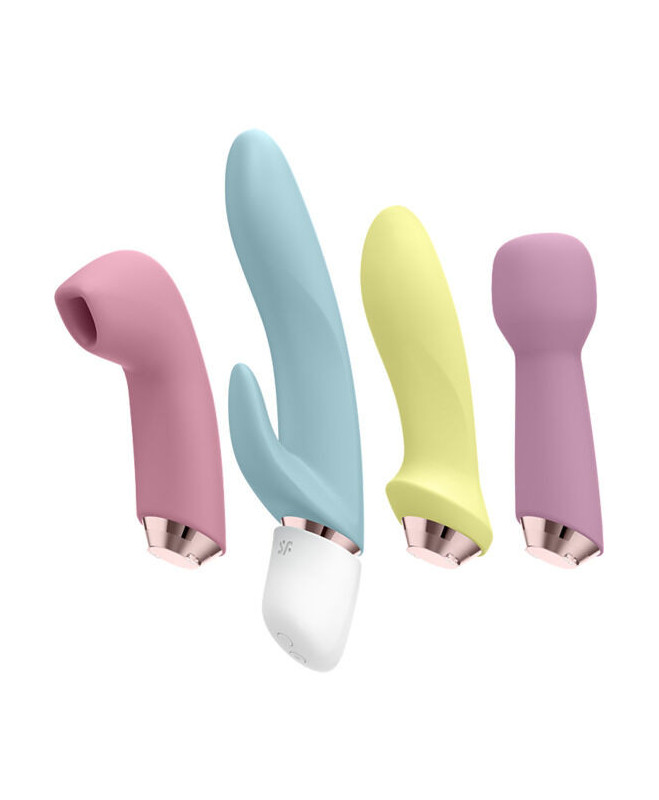 SATISFYER MARVELOUS FOUR – VIBRATORIAUS IR ORO IMPULSŲ RINKINYS