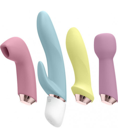 SATISFYER MARVELOUS FOUR - VIBRATOR & AIR PULSE SET