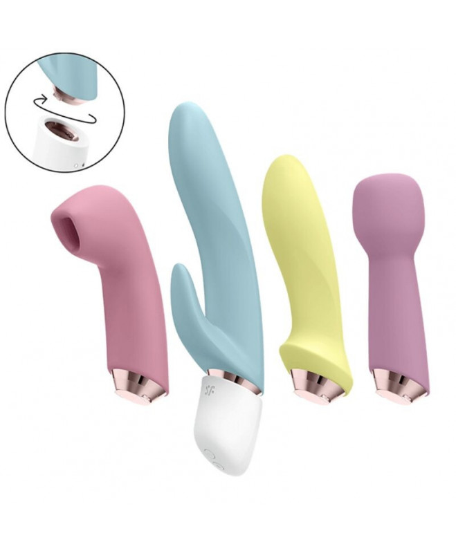 SATISFYER MARVELOUS FOUR – VIBRATORIAUS IR ORO IMPULSŲ RINKINYS 3