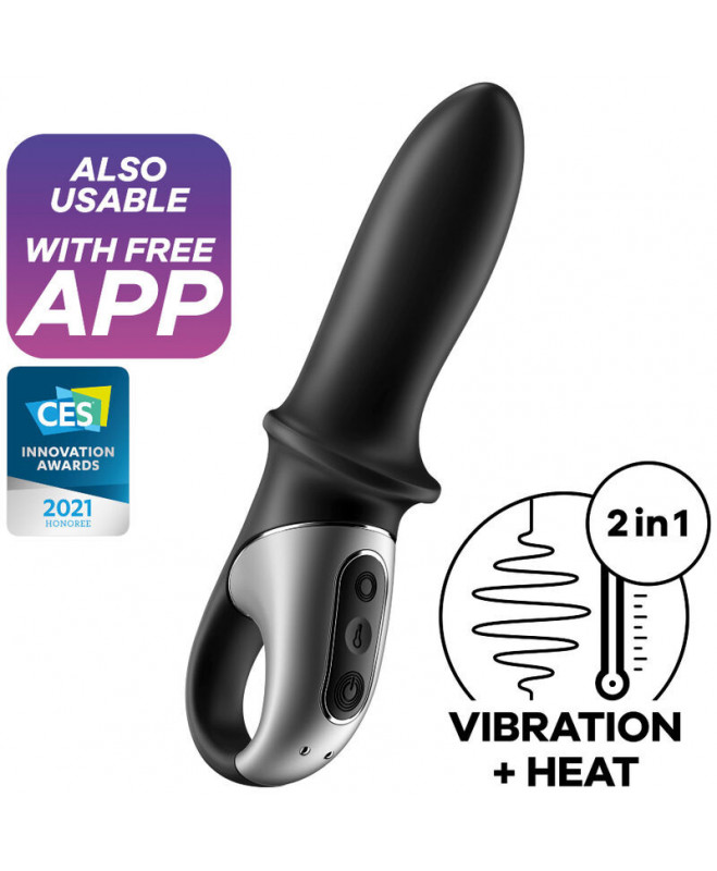 SATISFYER HOT PASSION ANALINIS VIBRATORIAUS PROGRAMAS – JUODA SATISFYER HOT PASSION ANALINIS VIBRATORIAUS PROGRAMAS – JUODA