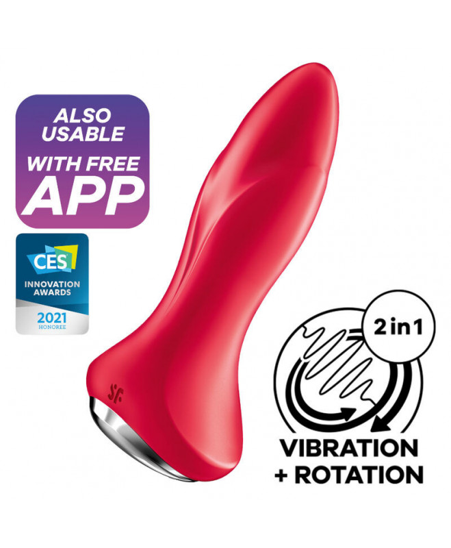 SATISFYER ROTATOR PLUG 1+ VIBRATING PLUG APP – RAUDONA