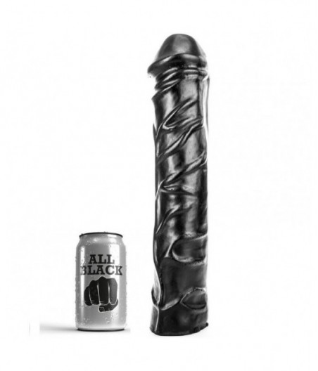 ALL BLACK - GIANT SOFT FISTING DILDO 32 CM