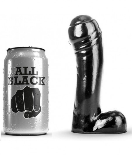 ALL BLACK - DILDO BLACK 15 CM