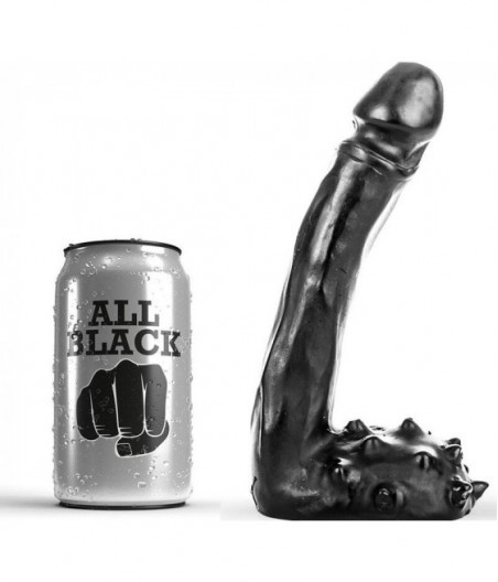 ALL BLACK - DILDO REALISTIC 19 CM