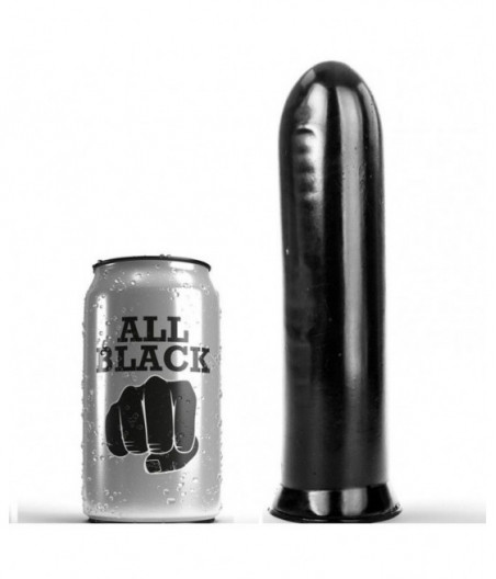 ALL BLACK - DILDO BLACK 19 CM