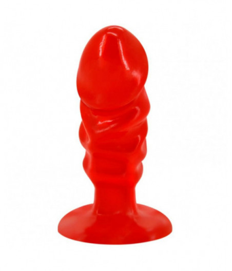 BAILE - UNISEX ANAL PLUG WITH RED SUCTION CUP