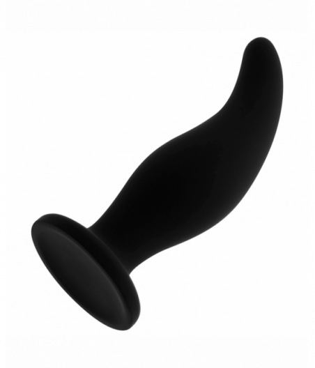 OHMAMA - CURVED SILICONE ANAL PLUG P-POINT 12 CM