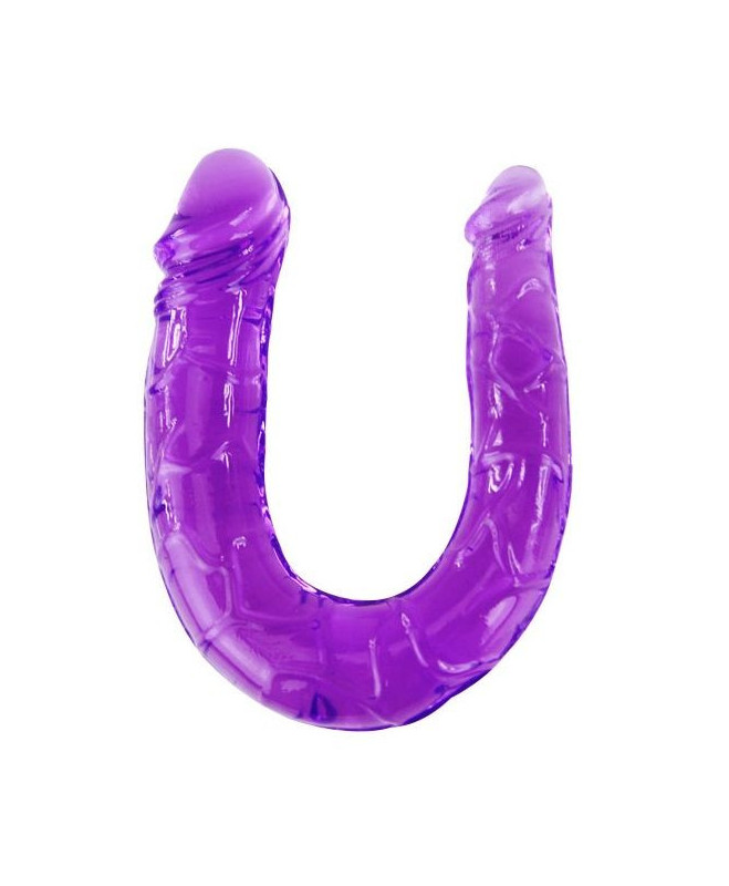 DOUBLE FLEXIBLE DILDO PURPLE