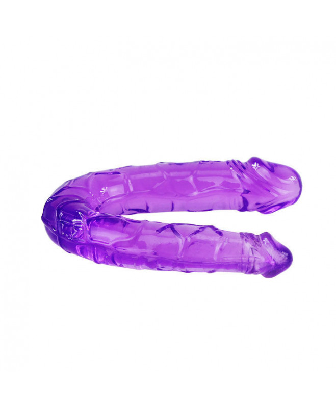 DOUBLE FLEXIBLE DILDO PURPLE 2