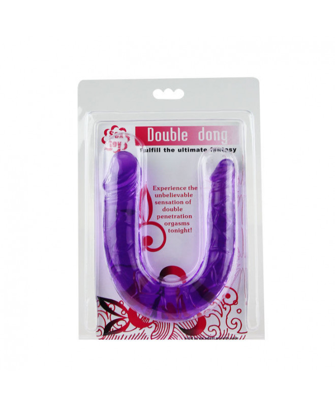 DOUBLE FLEXIBLE DILDO PURPLE 5