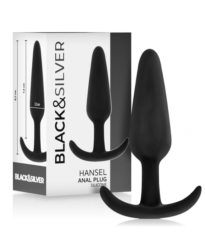 BLACK&SILVER - HANSEL SILICONE LOOP ANALINIS KAIŠTUKAS DYDŽIO S