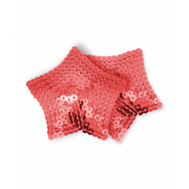 OHMAMA FETISH - RED SEQUINED STAR NIPPLES COVERS