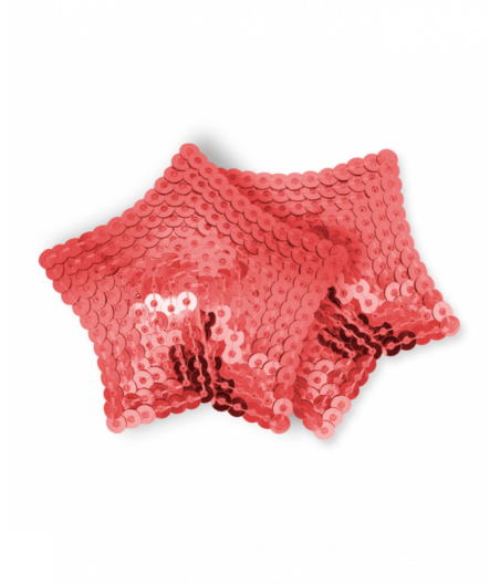 OHMAMA FETISH - RED SEQUINED STAR NIPPLES COVERS