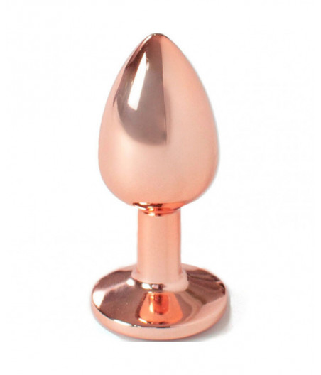 SECRET PLAY - METAL BUTT PLUG ROSE GOLD SMALL SIZE 7 CM