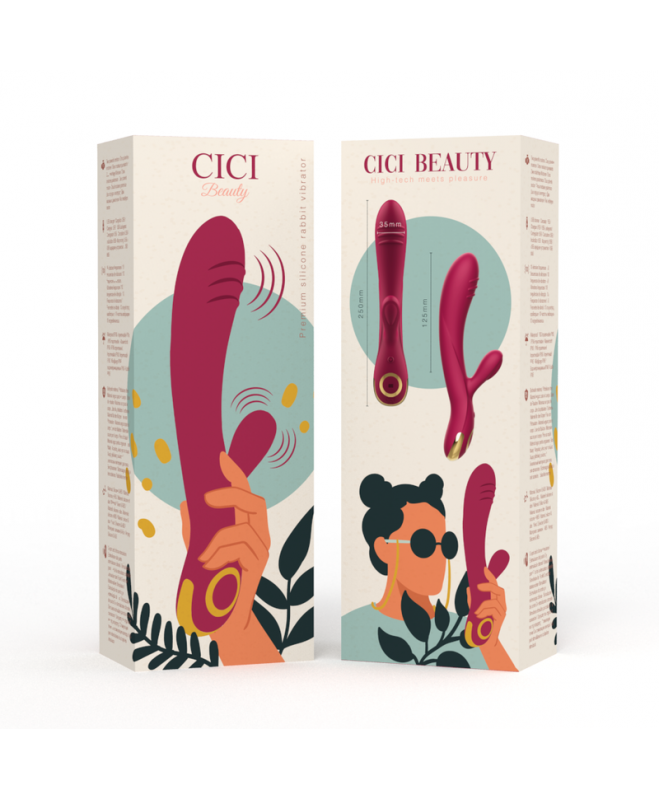 CICI BEAUTY PREMIUM SILICONE RUBIT VIBRATORIUS 8