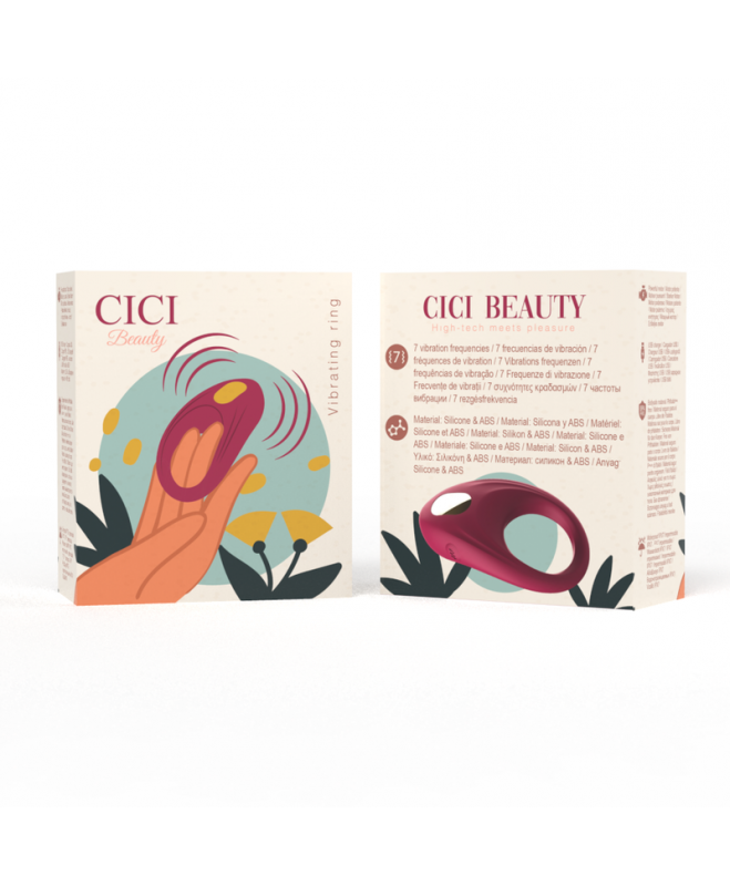 CICI BEAUTY PREMIUM SILIKONINIS VIBRAVIMO ŽIEDAS 9