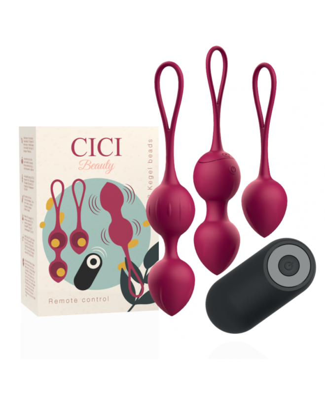 CICI BEAUTY PREMIUM SILICONE 3 VIBRATING KEGEL BEADS NUOTOLINIO VALDYMAS 2