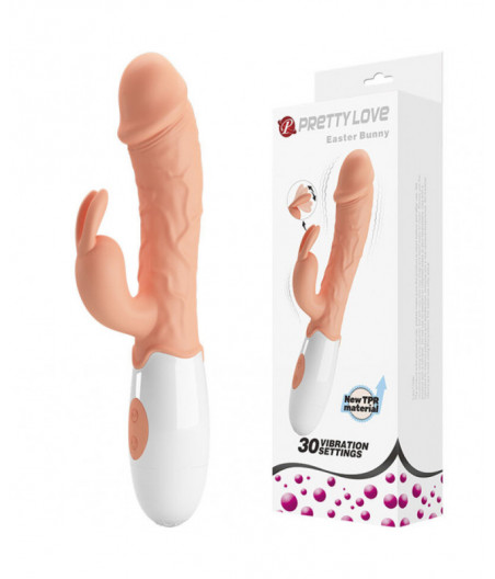 PRETTY LOVE - EASTER BUNNY VIBRATOR WITH STIMULATOR