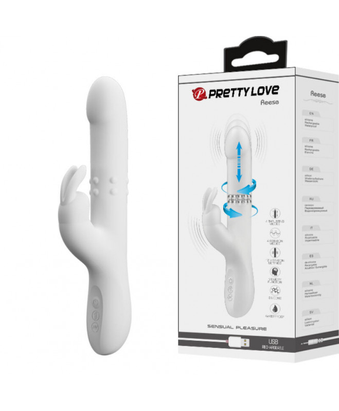 PRETTY LOVE - REESE ROTING VIBRATOR SILVER