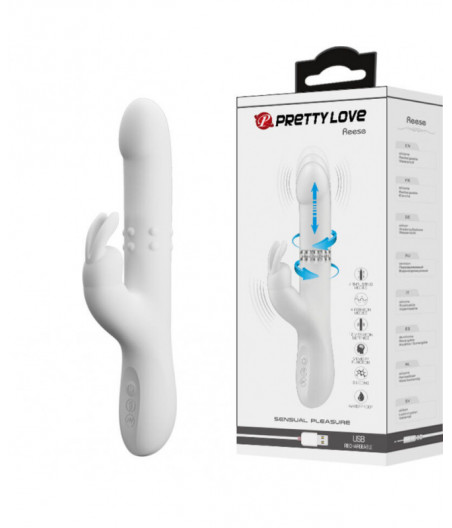 PRETTY LOVE - REESE ROTATING VIBRATOR SILVER