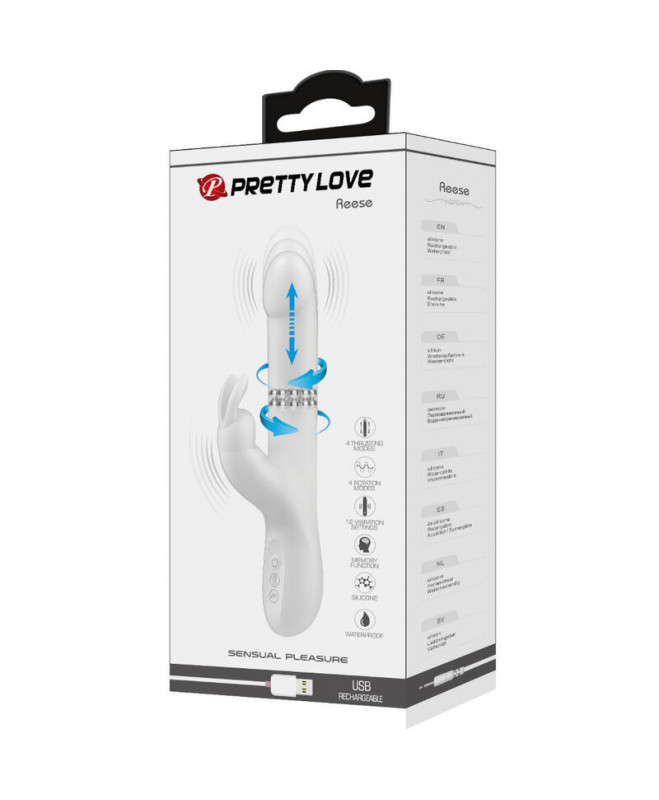 PRETTY LOVE - REESE ROTING VIBRATOR SILVER 9