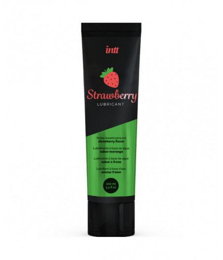 INTT LUBRICANTS - INTIMATE WATER-BASED LUBRICANT STRAWBERRY FLAVOR 100 ML