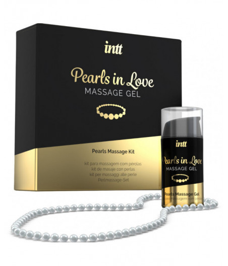 INTT MASSAGE & ORAL SEX - PEARLS IN LOVE WITH PEARL NECKLACE AND SILICONE GEL 15 ML