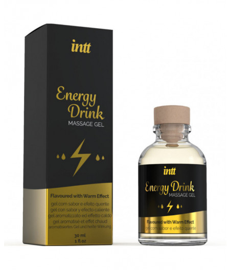NTT MASSAGE & ORAL SEX - MASSAGE GEL WITH FLAVORED ENERGY CA DRINK AND HEATING EFFECT 30 ML