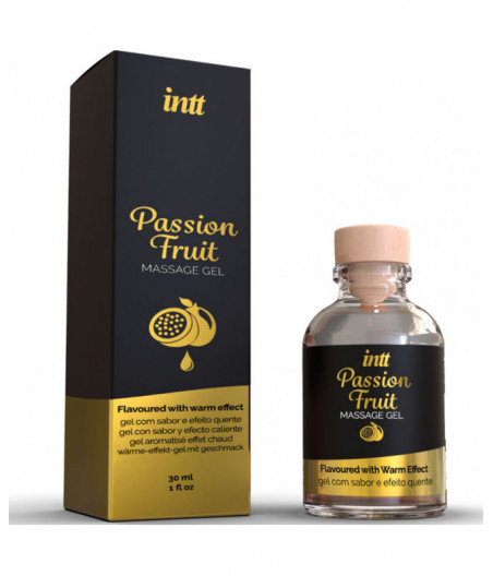 INTT MASSAGE & ORAL SEX - PASSION FRUIT FLAVORED MASSAGE GEL WITH HEAT EFFECT 30 ML