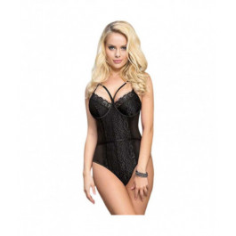 Karalienės apatinis trikotažas TEDDY BLACK LACE S/M