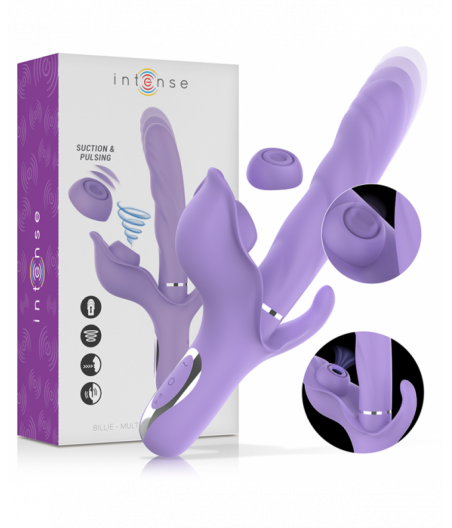 INTENSE - BILLIE MULTIFUNCTION RECHARGEABLE VIBRATOR SUCTION & PULSING