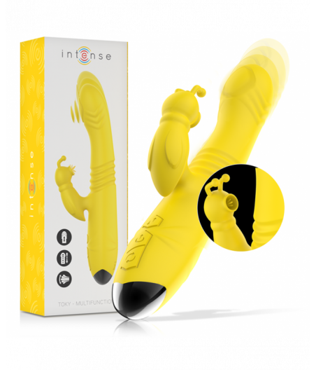 INTENSE - TOKY MULTIFUNCTION VIBRATOR UP & DOWN WITH CLITORAL STIMULATOR